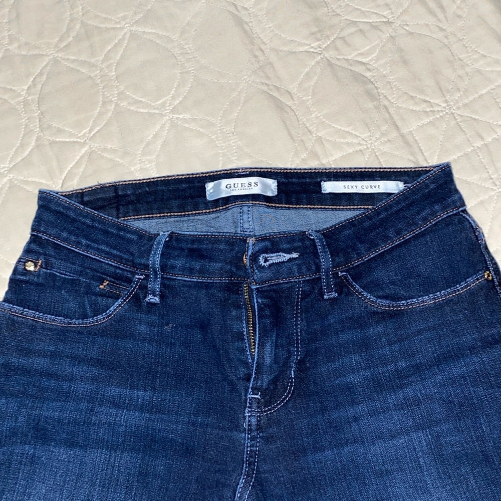Guess dark wash curvy jeans